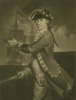 Charles or Philip Corbutt: The Rt Honorable Richard Lord Howe, mezzotint, 35 x 25 cms. Presented by Alfred A. De Pass.