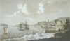 Falmouth, publisher: Polwhele.R, dated 1803, aquatint, 18 x 25 cms.