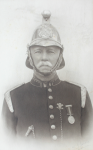 Jarvis, T.J.: Captain Henry Kelway on completion of 24 years service as an Officer of the Falmouth Volunteer Fire Brigade and 30 years as Sanitary Inspector of the Borough, signed, photograph, 32 x 20.5 cms.