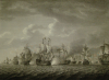 Pocock, Nicholas (1740-1821): The Battle of the Saints, West Indies 1782, engraver: Chesham, Francis, dated 1784, engraving, 51 x 62.5 cms. Presented by Alfred A. De Pass.