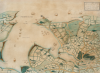 Unknown artist (19th century): Map of Falmouth Haven, Pen and ink and colour wash, 57 x 73 cms.