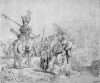 Rembrandt, Harmensz van Rijn (1606-1669): The Baptism of the Eunoch, signed and dated 1641, etching, 18.5 x 21.4 cms. Presented to the Corporation of Falmouth in 1923 by Alfred A. de Pass, in memory of his sons.