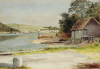 Pryce, Thomas H.J. (fl.1919): View of Creek, Flushing in the distance, signed and dated 1919, watercolour and pencil, 25.5 x 35.5 cms.