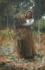 Melville, Arthur, ARSA RWS (1855-1904): The Peasant Girl (The Faggot Collector), signed and dated 1880, oil on canvas, 103 x 69 cms. Presented to the Corporation of Falmouth in 1923 by Alfred A. de Pass, in memory of his sons.