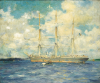 Tuke, Henry Scott, RA RWS (1858-1929): French Barque in Falmouth Bay, signed and dated 1902, oil on canvas, 50 x 60 cms. Presented by Residual Legatees of H.S.Tuke Estate.