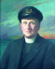Holgate, Thomas Wood 1869-1954: Portrait of Rev Thomas Harold Elkington (1888-1956), signed, oil on canvas, 61.5 x 51 cms. Loan.