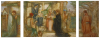 Wilmer, John Riley (1883-1941): The Adoration of the Magi - Tryptych, signed and dated 1910, watercolour and bodycolour on board, 53 x 22 cms. Presented by John Christian through The National Art Collections Fund in 1994.