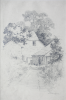Martin, William A. (1899-1988): Farm house with path, signed, inscribed W.A. Martin, pencil, 17.6 x 25 cms. Presented by Moss, Ruth. Bequest.