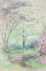 Martin, William A. (1899-1988): Woodland path, pastels, 18 x 26 cms. Presented by Moss, Ruth. Bequest.
