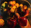Newton, Kenneth (1933-1984): Reflected Apples, 1979, oil on canvas, 660 x 712 cms. The Richard Harris Gift.