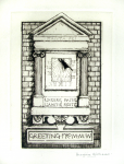 Williams, Marjorie (nee Murray 1880-1961): A sun dial, signed, etching, 15 x 13.5 cms. Presented by Mariella Fischer Williams MD in 2003.