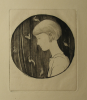Williams, Marjorie (nee Murray 1880-1961): A portrait of a girl, signed and dated 1926, etching, 18 x 17 cms. Presented by Mariella Fischer Williams MD in 2003.