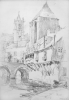 Williams, Marjorie (nee Murray 1880-1961): Moret, dated 1913, pencil on paper, 26 x 18 cms. Presented by Mariella Fischer Williams MD in 2003.