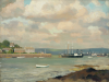 Jameson, Frank (1899-1968): Flushing from Falmouth, signed, oil on panel, 35.7 x 45.8 cms.