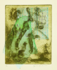 Gardner, Grace (1920-2013): Dai Ichi, signed, etching with chine colle - monoprint, 37.5 x 28.5 cms. Grace Gardner gift 2004.