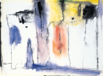 Ousey, Harry (1915-1985): Abstract, signed and dated 1977, watercolour, 24 x 31.8 cms. Presented by Susan and Ronald Astles in 2004.