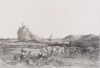 Turner, Joseph Mallord William RA (1775-1851): Mount St. Michael, Cornwall, engraver: Fisher, Samuel, dated 1838, inscribed St. Michael's Mount, 204, 3295, Volume 3 in pencil, Line engraving, Part XXIV No.4, R304, 23.5 x 42.5 cms.