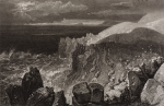 Turner, Joseph Mallord William RA (1775-1851): Lands End, Cornwall, engraver: Cooke, George, printer: Cox and Barnett, publisher: Murray, John, dated 1816, Line engraving, Part II, R90, Image Size: 142 x 220mm ,  Plate mark size: 227 x 304mm,  Sheet size: 306 x 443mm.