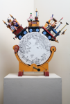 Newstead, Keith (1956 - 2020): God's wonderful railway, automaton, 59 cms high. Funding from Brunel 200, an initiative of Bristol Cultural Development Partnership - Arts Council England South West, Heritage Lottery Fund, Bristol City Council and Business West. Commission.