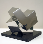 Mount, Paul (born 1922): Kristoid, signed, polished steel, 21 cms high. Presented in memory of Simon Arnold by his wife Juliet.