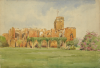 Williams, Marjorie (nee Murray 1880-1961): Residency Lucknow, watercolour & pencil on pasteboard, 26.9 x 38.2 cms. Presented by Dr Mariella Fischer-Williams.