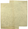 Williams, Marjorie (nee Murray 1880-1961): Circular flower design, inscribed for Joanne, pencil on paper, 40 x 38.2 cms. Presented by Dr Mariella Fischer-Williams.