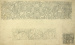 Williams, Marjorie (nee Murray 1880-1961): Flower design, pencil on paper, 29 x 43 cms. Presented by Dr Mariella Fischer-Williams.