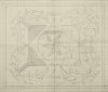 Williams, Marjorie (nee Murray 1880-1961): Where'er I fall there I stand - design containing the Manx arms, pencil on graph paper, 43.6 x 53 cms. Presented by Dr Mariella Fischer-Williams.