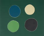 O'Casey, Breon (1928-2011): Four Circles, printer: Stoneman, Hugh (1947-2005), publisher: special editions, signed and dated 2003, woodcut (number 15 of an edition of 15), 41 x 70.7 cms. The Art Fund Hugh Stoneman Archive
 We will credit the artist at all times.