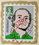 Foster, Tony (born 1946): Hero Stamps - Roy Lichtenstein 2, signed and dated 1978, screenprint (5 of an edition of 8), 41 x 34.5 cms.