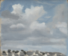 Markey, Danny (born 1965): Clouds, signed and dated 1992, oil on board, 20 x 24.5 cms. Bequeathed by Mr Michael Nicholson. Bequest.
