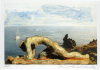 Abrahams, Ivor RA (1935-2015): La Mediterranee (6 of a set of 16), signed and dated 1994, lithograph with ceramic maquette (artist's proof), 33.4 x 42.2 cms. Presented by Professor Ivor and Evelyne Abrahams.