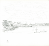 Bowen, Donald (1917-2019): To Roseland, signed and dated 1971, pencil on paper, 22.3 x 22 cms. Presented by the artist.