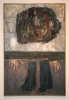 Hewlett, Francis (1930-2012): Ahab standing, 1964, mixed media on board, 124 x 82 cms. Presented by Robin Thomas.