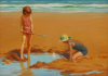 Jameson, Frank (1899-1968): Fun on the sands, signed, 52 x 74 cms.