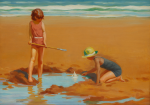 Jameson, Frank (1899-1968): Fun on the sands, signed, 52 x 74 cms.