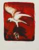 Pacheco, Ana Maria (born 1943): Eagle, signed and dated 2004, screenprint (17 of an edition of 25), 35.6 x 29.3 cms. Bequeathed by Margaret Whitford through the Art Fund. © Ana Maria Pacheco, courtesy of Pratt Contemporary
 We will credit the artist at all times. Bequest.