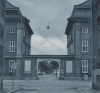 Middleton, Nick (born 1975): The asiatic company buildings, Copenhagen, signed and dated 2009, oil on paper, 10 x 15 cms. Presented by Priseman, Robert. © Nick Middleton.