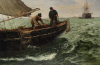 Hemy, Charles Napier RA RWS (1841-1917): Falmouth Natives, signed and dated 1886, oil on canvas, 81 x 122 cms. Funded by The Art Fund and ACE/V&A Purchase Grant Fund, with help from generous donations from local supporters.