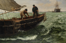 Picture of Hemy, Charles Napier RA RWS (1841-1917): Falmouth Natives, signed and dated 1886, oil on canvas, 81 x 122 cms. Funded by The Art Fund and ACE/V&A Purchase Grant Fund, with help from generous donations from local supporters.. FAMAG 2014.1