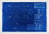 Chaney, Paul : Lizard Exit Plan Blueprint #3 Technics, cyanotype blueprint, 69.5 x 105 cms.