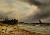 Breanski, Gustave De (1859-1899): A Brigg off the Isle of Man, signed, oil on canvas, 25.5 x 35.8 cms. Presented by Logan, Bob. Donation.