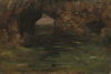 Tuke, Henry Scott, RA RWS (1858-1929): Archway in Rock Pool, oil on panel, 18.8 x 26.6 cms. RCPS Tuke Collection. Loan.