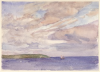 Tuke, Henry Scott, RA RWS (1858-1929): Coastal Scene, watercolour, 17.8 x 25 cms. RCPS Tuke Collection. Loan.