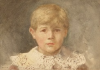 Tuke, Henry Scott, RA RWS (1858-1929): Philip Sainsbury, signed and dated 1904, inscribed H.S.T. Jan 3 1904, watercolour, 13.6 x 18.7 cms. RCPS Tuke Collection. Loan.