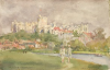 Tuke, Henry Scott, RA RWS (1858-1929): Windsor, signed and dated 1902, inscribed H.S.T. Windsor, May 1902, watercolour, 14 x 21.4 cms. RCPS Tuke Collection. Loan.