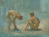 Tuke, Henry Scott, RA RWS (1858-1929): Study for Aquamarine, oil on laid down canvas, 25 x 33.5 cms. RCPS Tuke Collection. Loan.