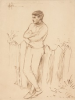 Tuke, Henry Scott, RA RWS (1858-1929): Johnnie Jackett, signed and dated 1904, inscribed H.S.T. Oct.12.1904, pen and ink on paper, 25 x 18.7 cms. RCPS Tuke Collection. Loan.