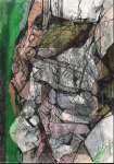 Barns-Graham, Wilhelmina (1912-2004): Untitled, signed and dated 1991, mixed media on paper, 21.1 x 29.6 cms. Presented by Barns-Graham Charitable Trust. Loan.