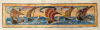 Hemy, Charles Napier RA RWS (1841-1917): Longboat banner design, Watercolour on paper, 25.3 x 35.4 cms. Presented by Quinn, Priscilla.